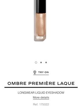 CHANEL Ombre Première Laque Longwear Liquid Eyeshadow - Shimmery Beige Gold